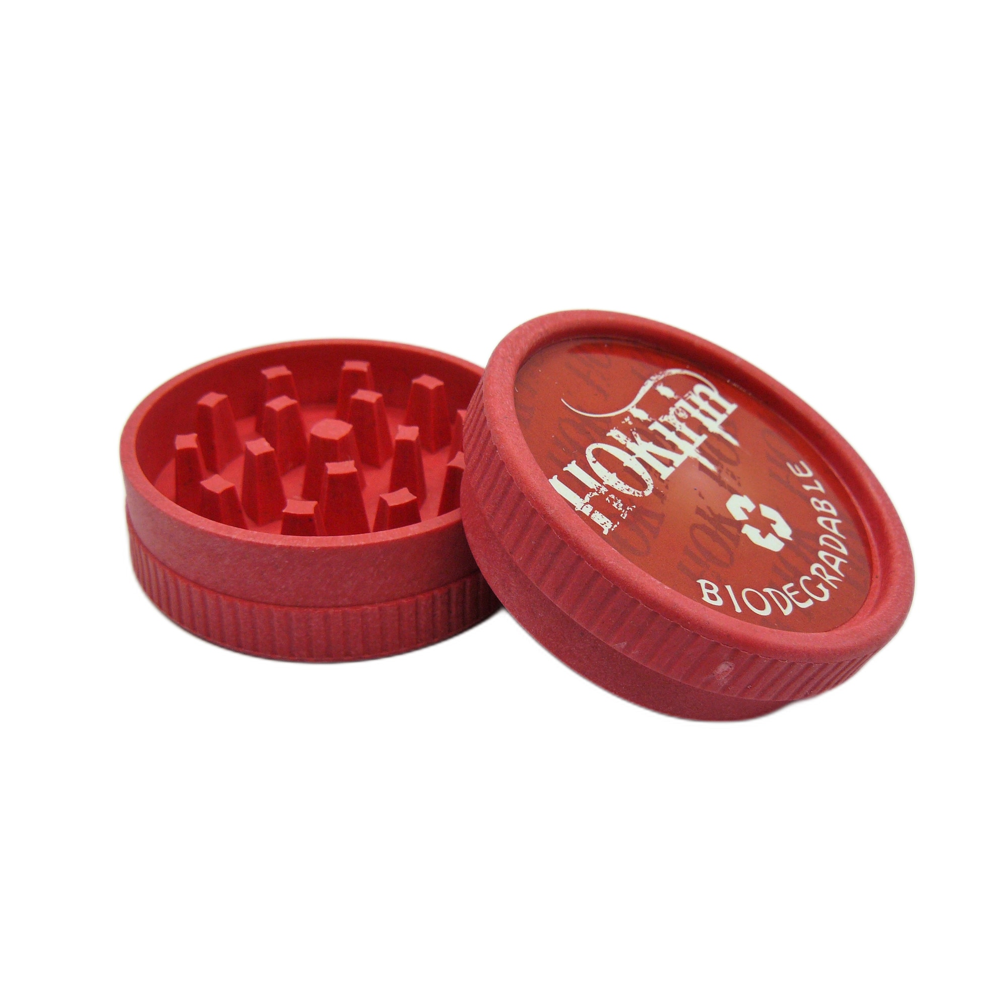 Grinder BGM Biodegradabil Red 2p 53mm JL-800J