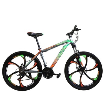 Bicicleta MTB hardtail 26 inch, PHOENIX, Shimano 21 viteze, cadru otel, portocaliu-verde, Tornado Bicicleta MTB hardtail 26 inch, PHOENIX, Shimano 21 viteze, cadru otel, portocaliu-verde, Tornado