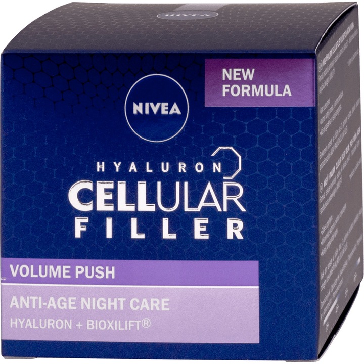 Nivea Hyaluron Cellular Filler Volume Push, Éjszakai krém, 50ml