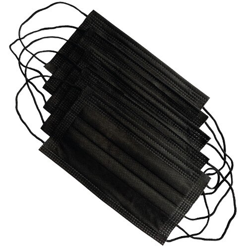 Set Masca Medicala TOVSAT, 4 straturi, BFE98%, TIp IIR - NEGRU (50BUC)