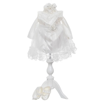 Set Rochita Fairy Princess Eleganta AKU pentru Botez si Aniversari, din 3 piese, Alb 0-3 luni, Lungime 38 cm, AK7427 Set Rochita Fairy Princess Eleganta AKU pentru Botez si Aniversari, din 3 piese, Alb 0-3 luni, Lungime 38 cm, AK7427