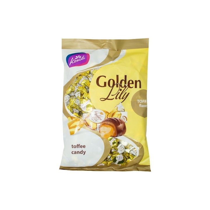 Bomboane glazurate cu aroma de caramel Golden Lily 1kg