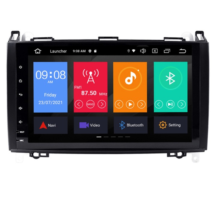 Мултимедия Hesperus за Mercedes W169, W245, VIANO, VITO, Двоен дин с GPS, DSP, CARPLAY, Android 12