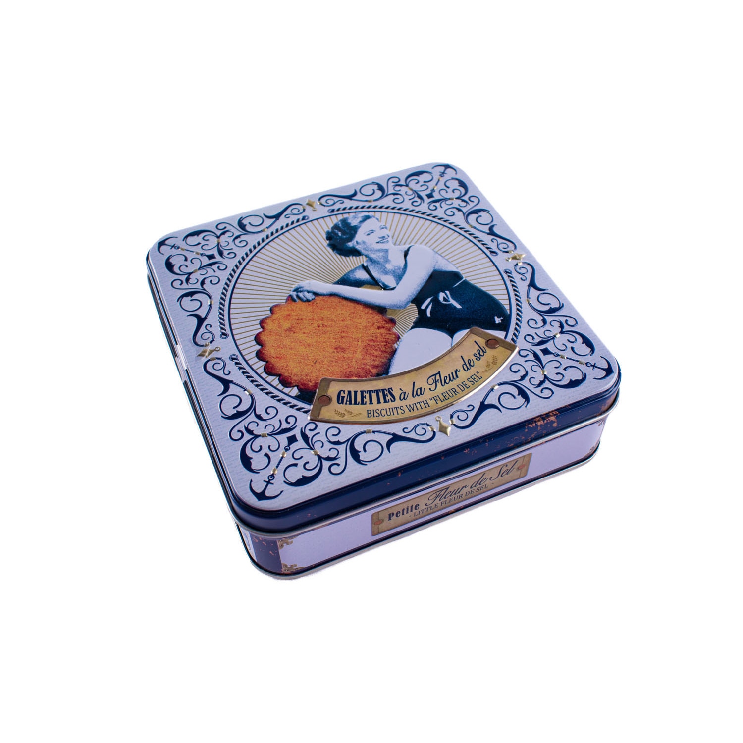 Cutie cu biscuiti GALETTES cu unt si sare de mare 