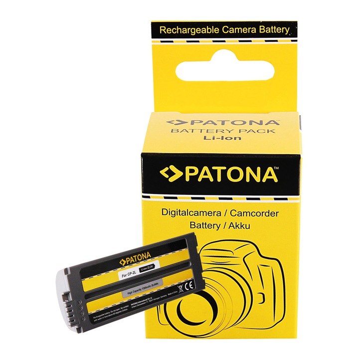 Acumulator Patona NB-2CPL, 1300mAh, pentru Canon Selphy CP1500, CP-1300, CP-1200, CP910, CP900