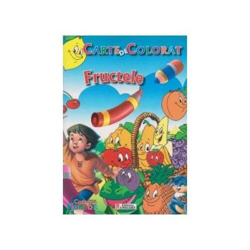 Carte de colorat - Fructele