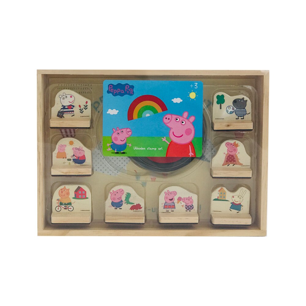 Set stampile lemn Peppa Pig