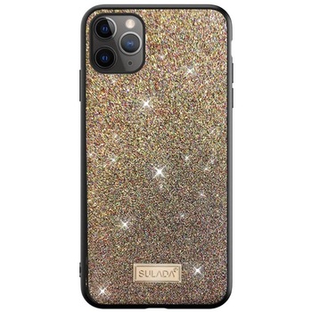 Husa compatibila iPhone 12 Mini, Dazzling Glitter / Sclipici, Sulada, Gold Husa compatibila iPhone 12 Mini, Dazzling Glitter / Sclipici, Sulada, Gold