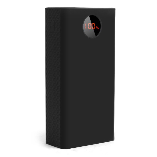 Husa silicon protectie pentru acumulator extern Romoss 57000 si 60000 mAh, anti-alunecare / protectie la lovituri, negru