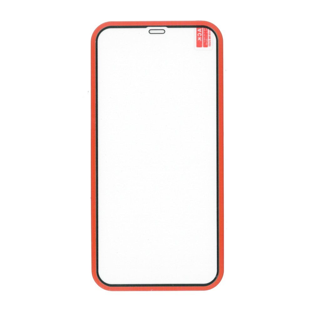 Capac spate si sticla protectie fata rosu, pentru iPhone 12 (6.1)