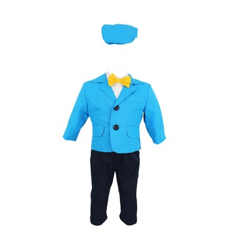 Costum botez Summer Time bleu-bleumarin, varsta 3-6 luni Costum botez Summer Time bleu-bleumarin, varsta 3-6 luni