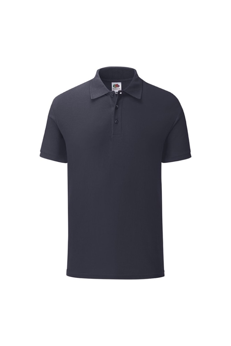Tricou Fruit of the Loom Iconic Polo, Bumbac, Bleumarin inchis, Bleumarin inchis