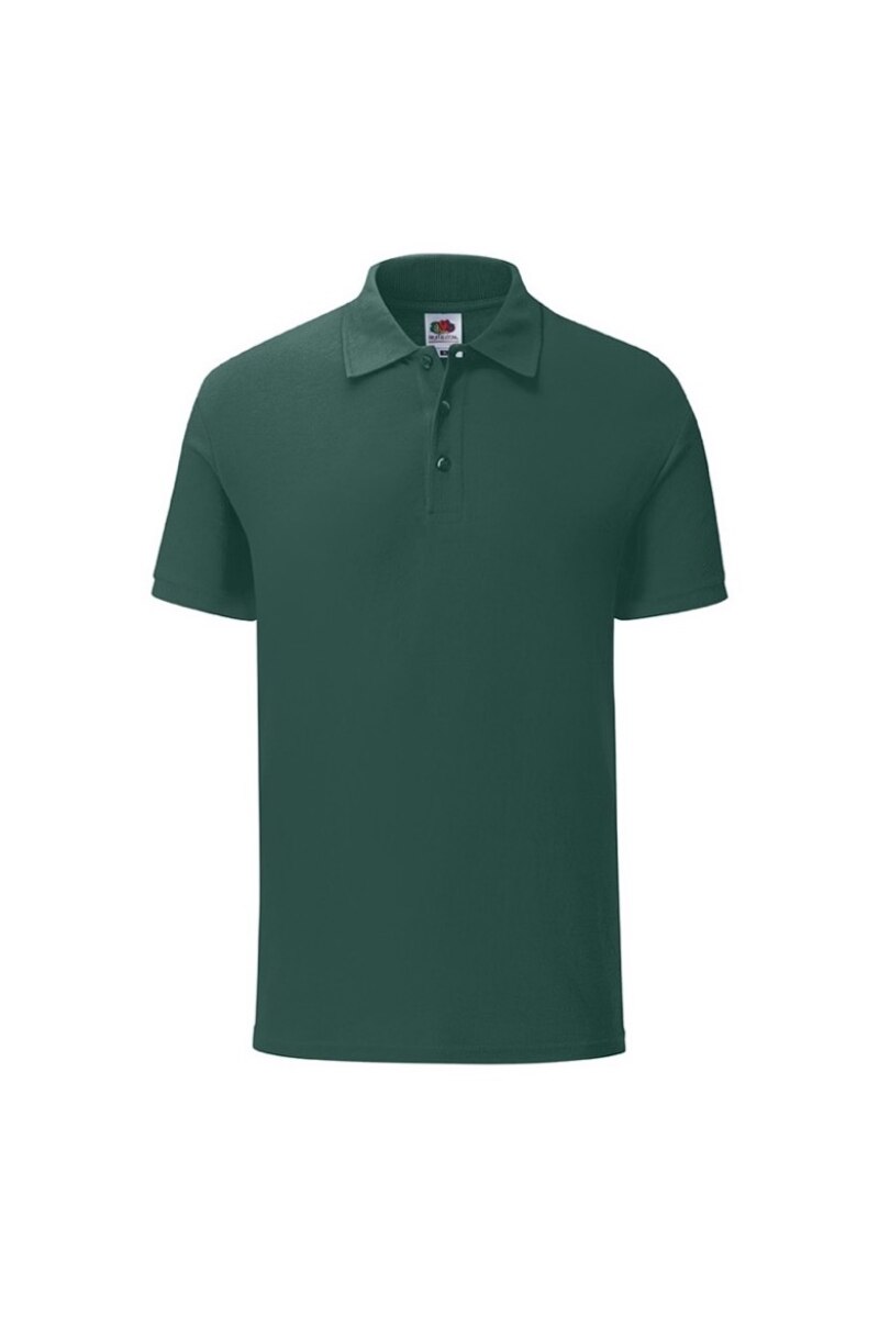 Tricou Fruit of the Loom Iconic Polo, Bumbac, Verde inchis