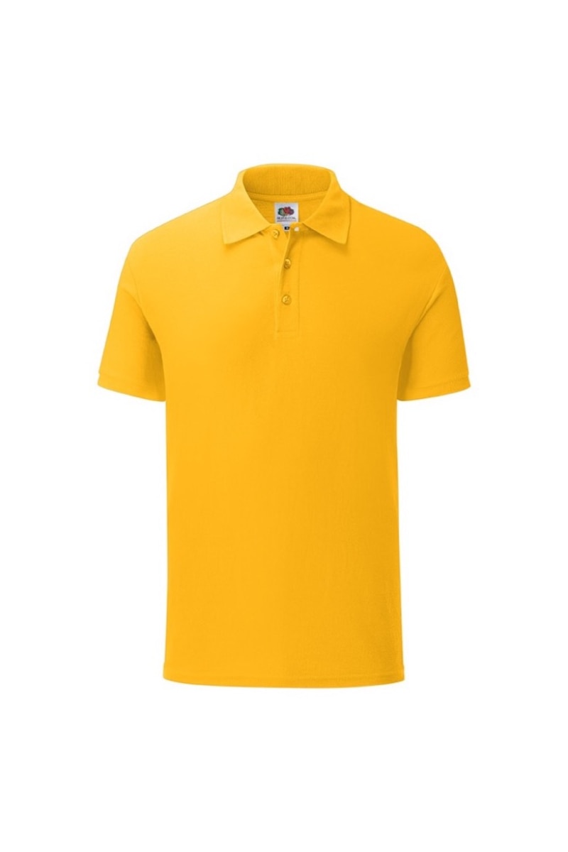 Tricou Fruit of the Loom Iconic Polo, Bumbac, Galben inchis, Galben inchis