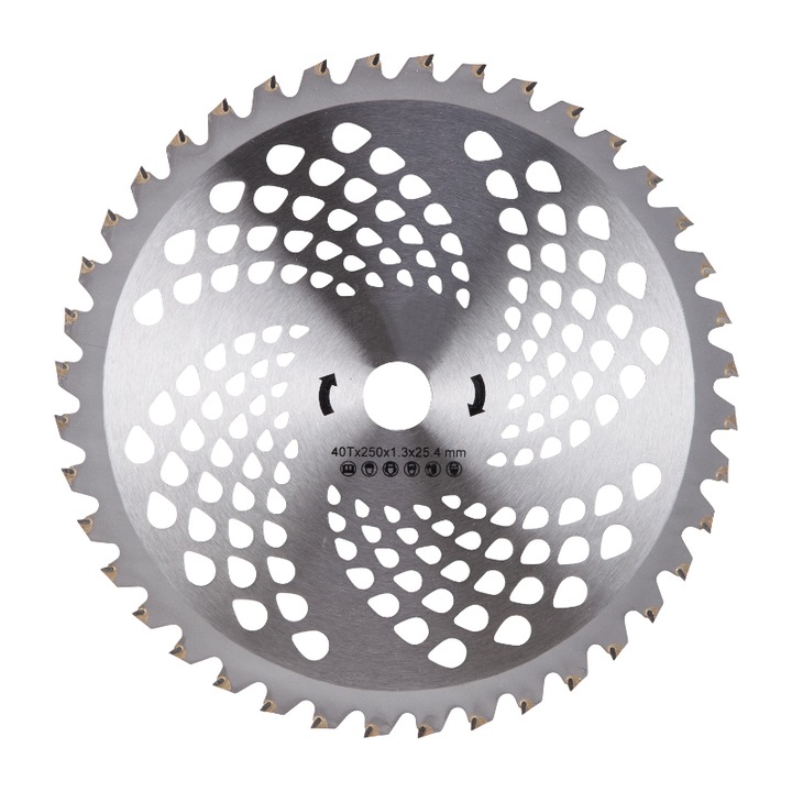 Disc vidia pentru motocoasa, 255mm, 40T, YTGT-HMD211