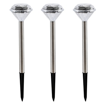 Set 3 lampi solare Globo 33956-3, 34 x 8 cm, 0.06 w Set 3 lampi solare Globo 33956-3, 34 x 8 cm, 0.06 w