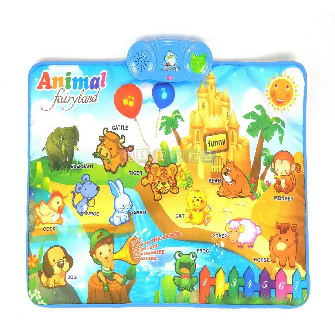 Covoras muzical pentru copii cu animalute