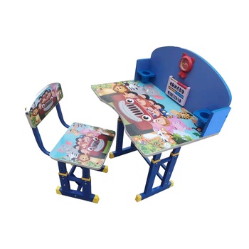 Set birou 70 x 49 x 95 cm si scaunel 29 x 34 x 70 cm, pentru copii, inaltime reglabila, Jolly Kids™ KT0538 (albastru) Set birou 70 x 49 x 95 cm si scaunel 29 x 34 x 70 cm, pentru copii, inaltime reglabila, Jolly Kids™ KT0538 (albastru)