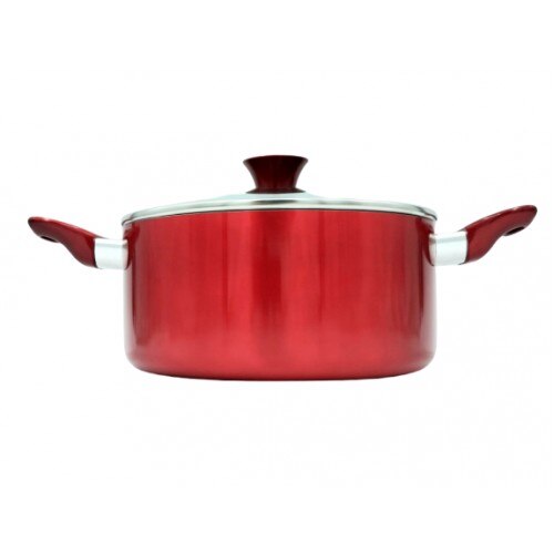 Oala capac rosu, 24 cm