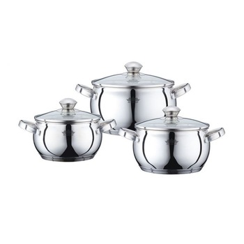 Set 6 piese cratite inox Peterhof PH-15832, 2.1 L, 3 L, 4 L Set 6 piese cratite inox Peterhof PH-15832, 2.1 L, 3 L, 4 L