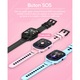 Ceas smartwatch GPS copii Techone™ KT20S 4G, 1.4 inch OGS, apel video, vibratii, camera ultrapixel, Wi-Fi, rezistent la apa IP67, telefon, fatete multiple, bluetooth, SOS, touchscreen, monitorizare spion, Roz