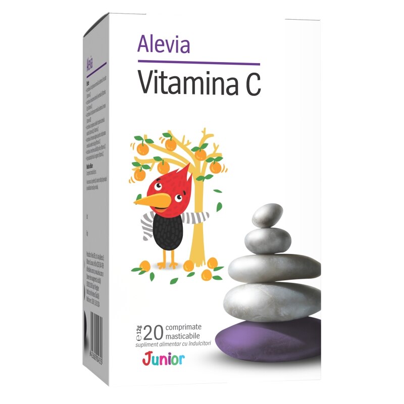 Supliment alimentar Vitamina C Junior Alevia, 20 capsule