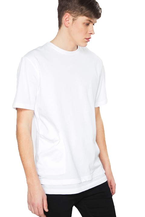 Тениска Bench, BMGA3733, Бял, M
