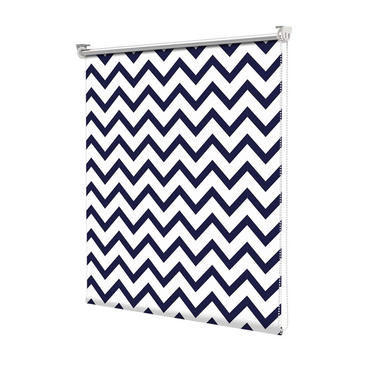 Roleta Art Shade tip Jaluzea cu Rulou si sistem inclus, Art Star, Zig-zag, Pattern, Decoratiuni, Latime 85 cm x Inaltime 190 cm