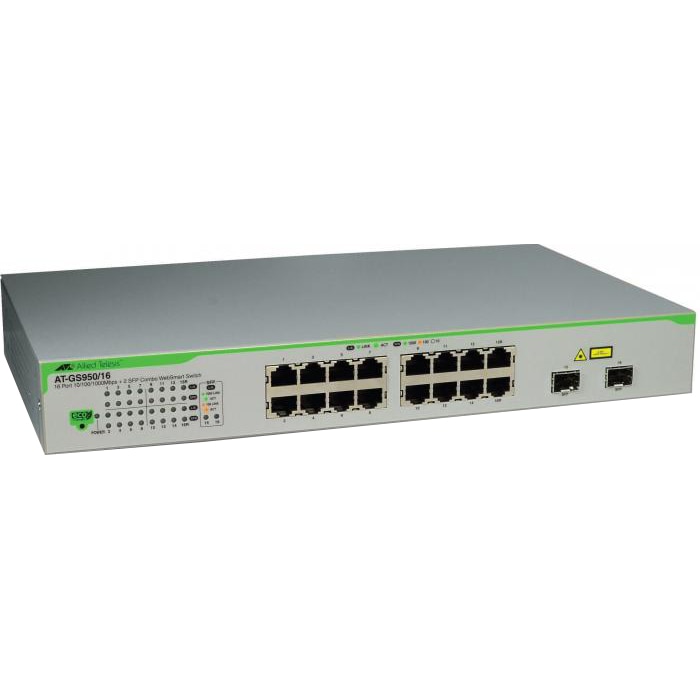 Switch Allied Telesis GS950 16PS Gigabit PoE + 2 SFP