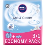 Комплект мокри кърпички Nivea Baby Soft&Cream, 4 x 63 броя