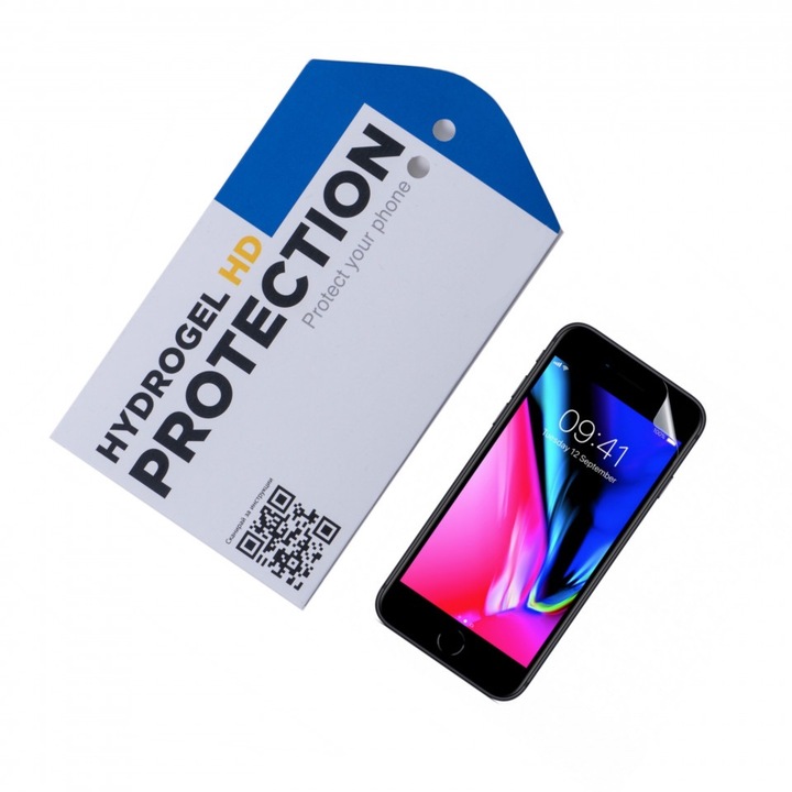 Удароустойчив протектор ОфисиТе за Apple iPhone 8 Plus, Hydrogel HD, Privacy покритие