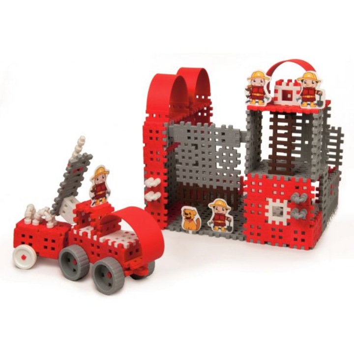 Комплект играчки за конструиране, Marioinex, Пластмасови, Многоцветни