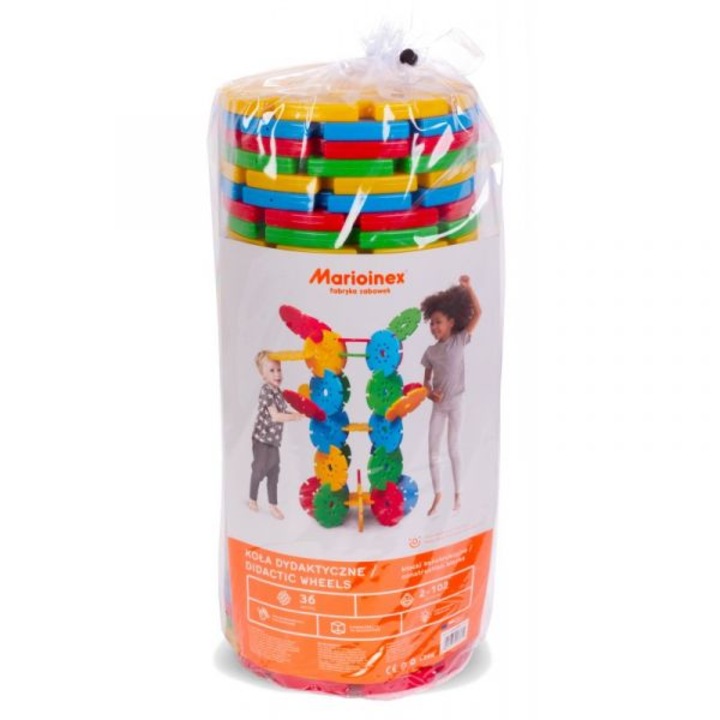 Óriás kerekek műanyag építőjáték szett, 36 db-os