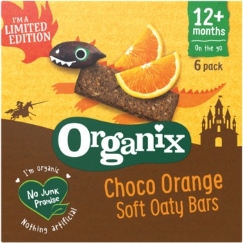 Batoane din ovaz integral cu cacao Organix Bio Choco Orange, 6buc x 30g, de la 12 luni Batoane din ovaz integral cu cacao Organix Bio Choco Orange, 6buc x 30g, de la 12 luni