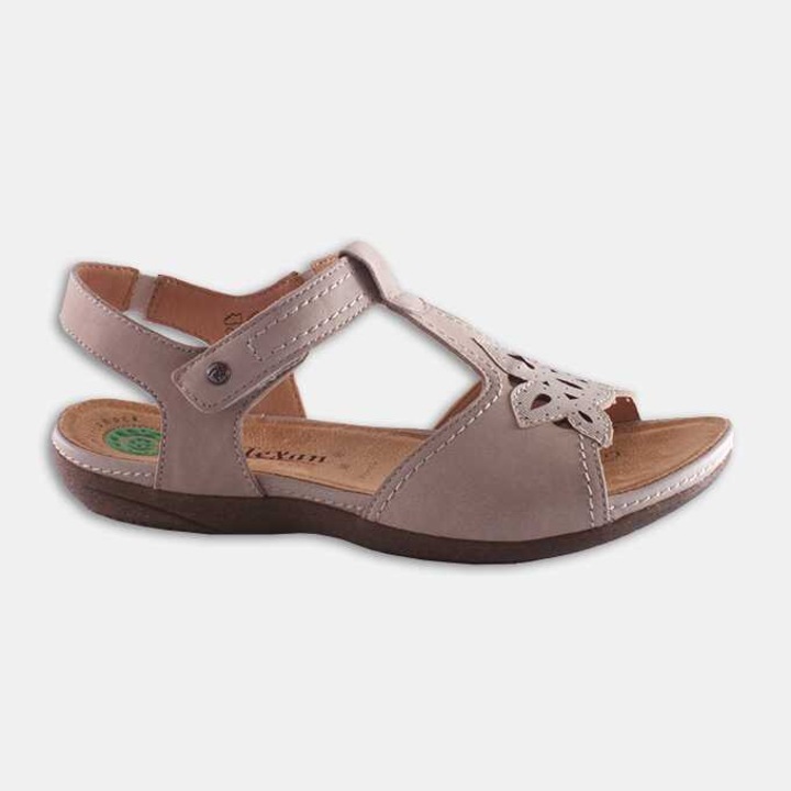 Sandale dama, Reflexan, piele, bej, Bej