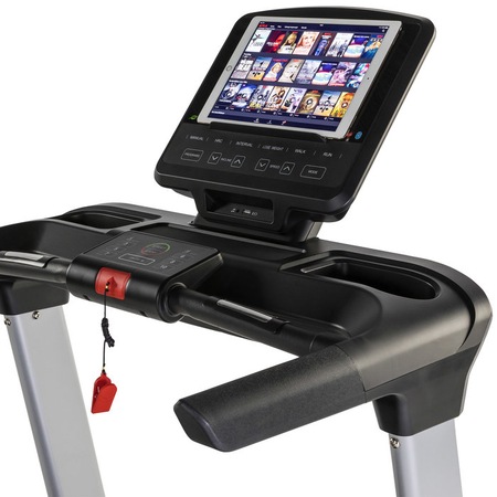 Banda alergare TUNTURI FitRun 90i Pro, motor 3.5 CP, viteza 0.8-20 km/h, bluetooth, compatibilitate Tunturi Routes, Fitshow lite, Kinomap, greutate maxima utilizator 130 kg