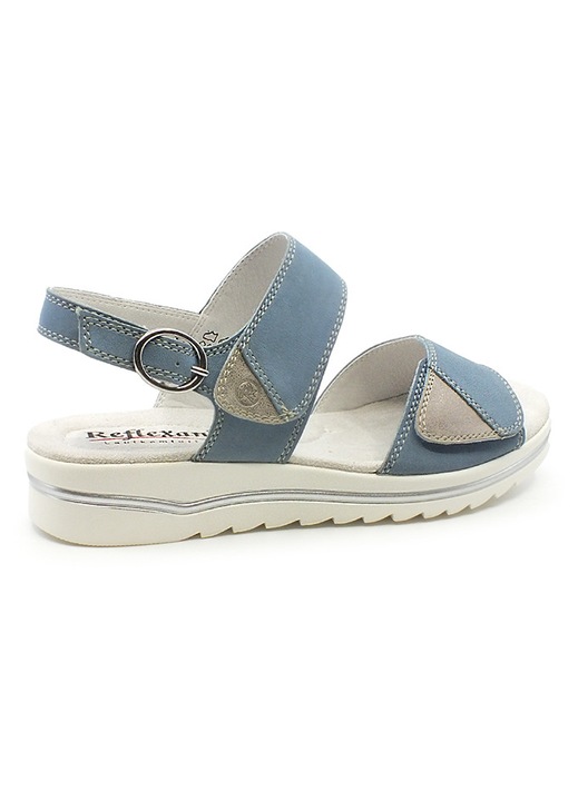 Sandale femei, Reflexan, piele, albastru, 39