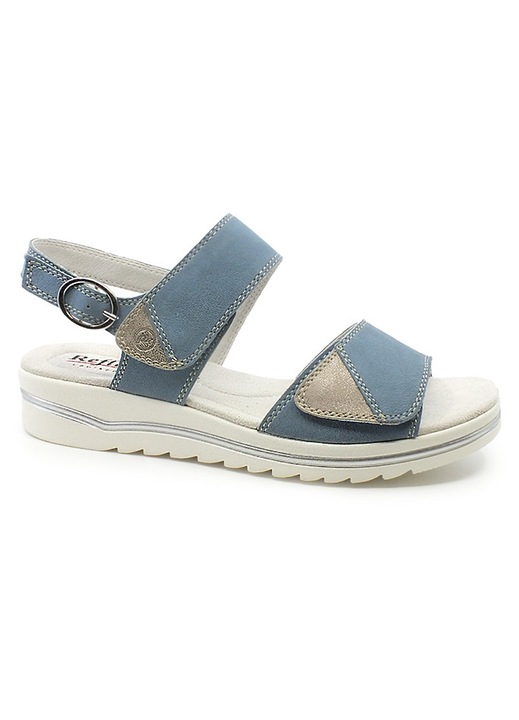 Sandale femei, Reflexan, piele, albastru, 39