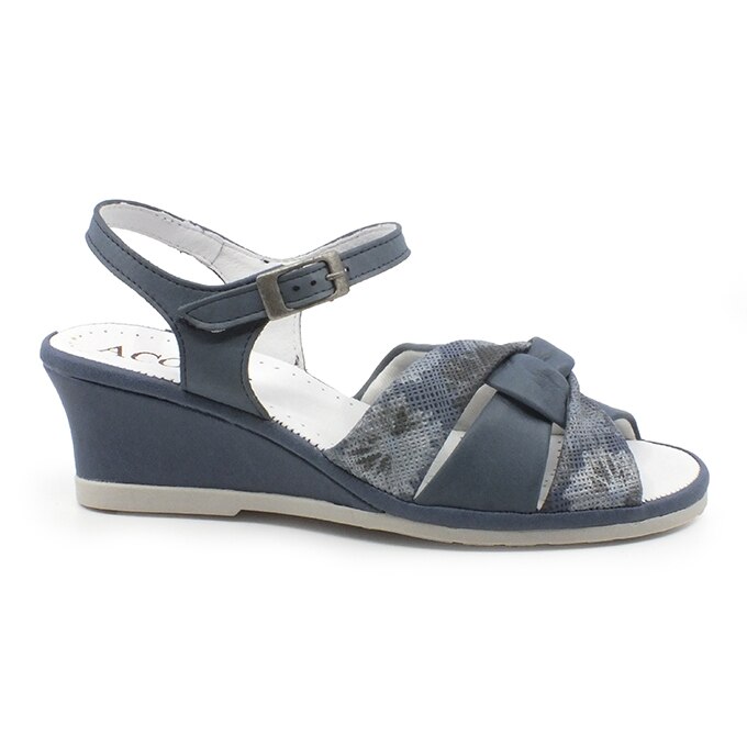 Sandale dama, ACO, piele, albastru, Albastru