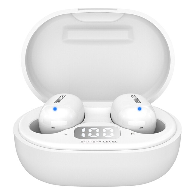 Casti In-Ear Aiwa, EBTW-150WH, True Wireless, Bluetooth v5.0, Stereo, Alb