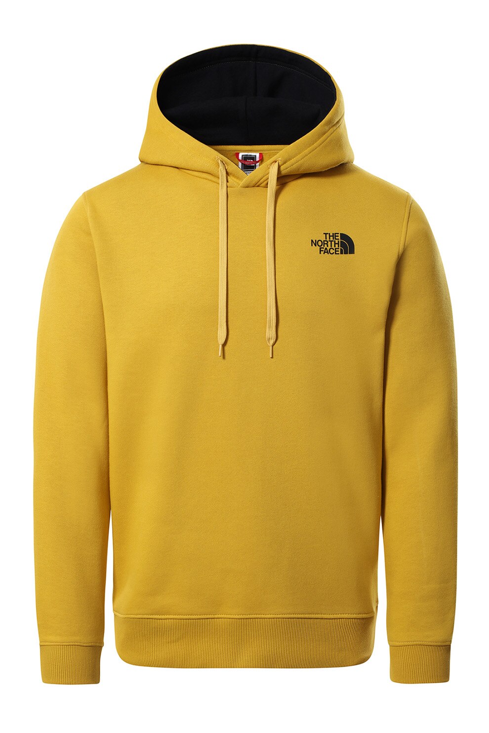 The North Face, Hanorac cu imprimeu logo Drew Peak, Galben mustar/Negru