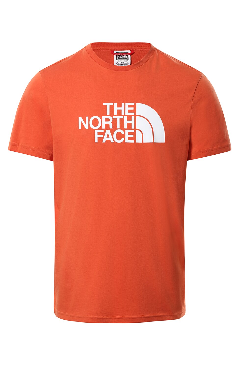 The North Face, Tricou din amestec de bumbac cu imprimeu logo, Oranj/Alb