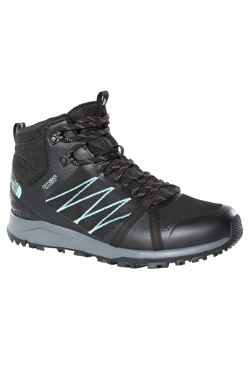 The North Face, Ghete impermeabile pentru drumetii Litewave, Negru/Verde menta
