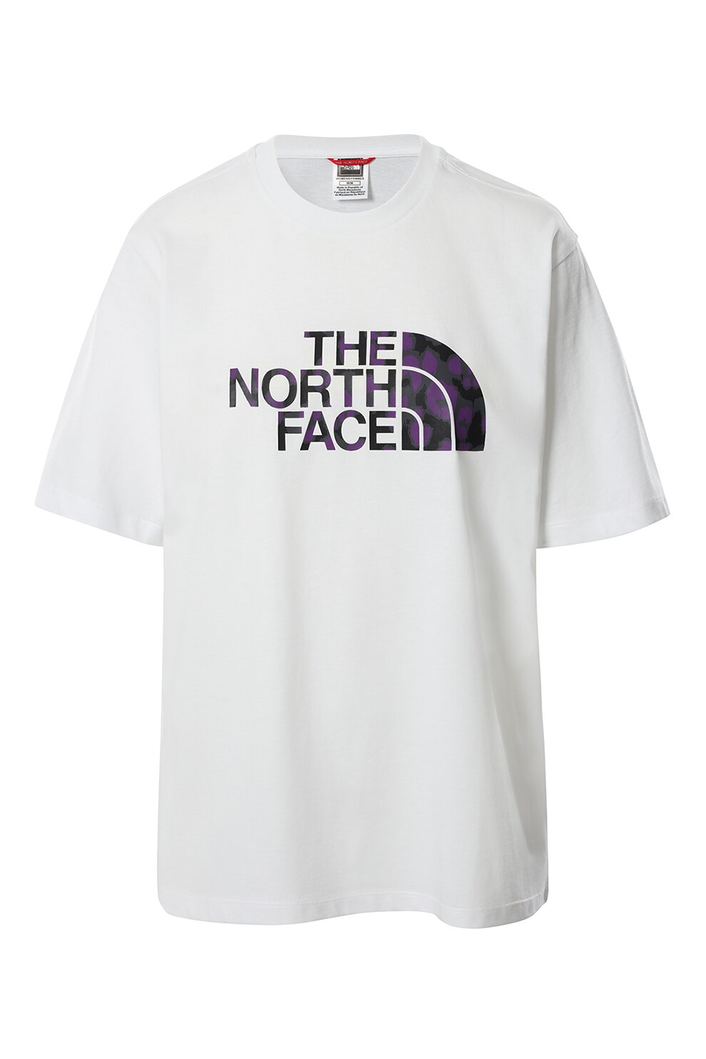 The North Face, Tricou lejer cu imprimeu logo Easy, Alb/Negru, L