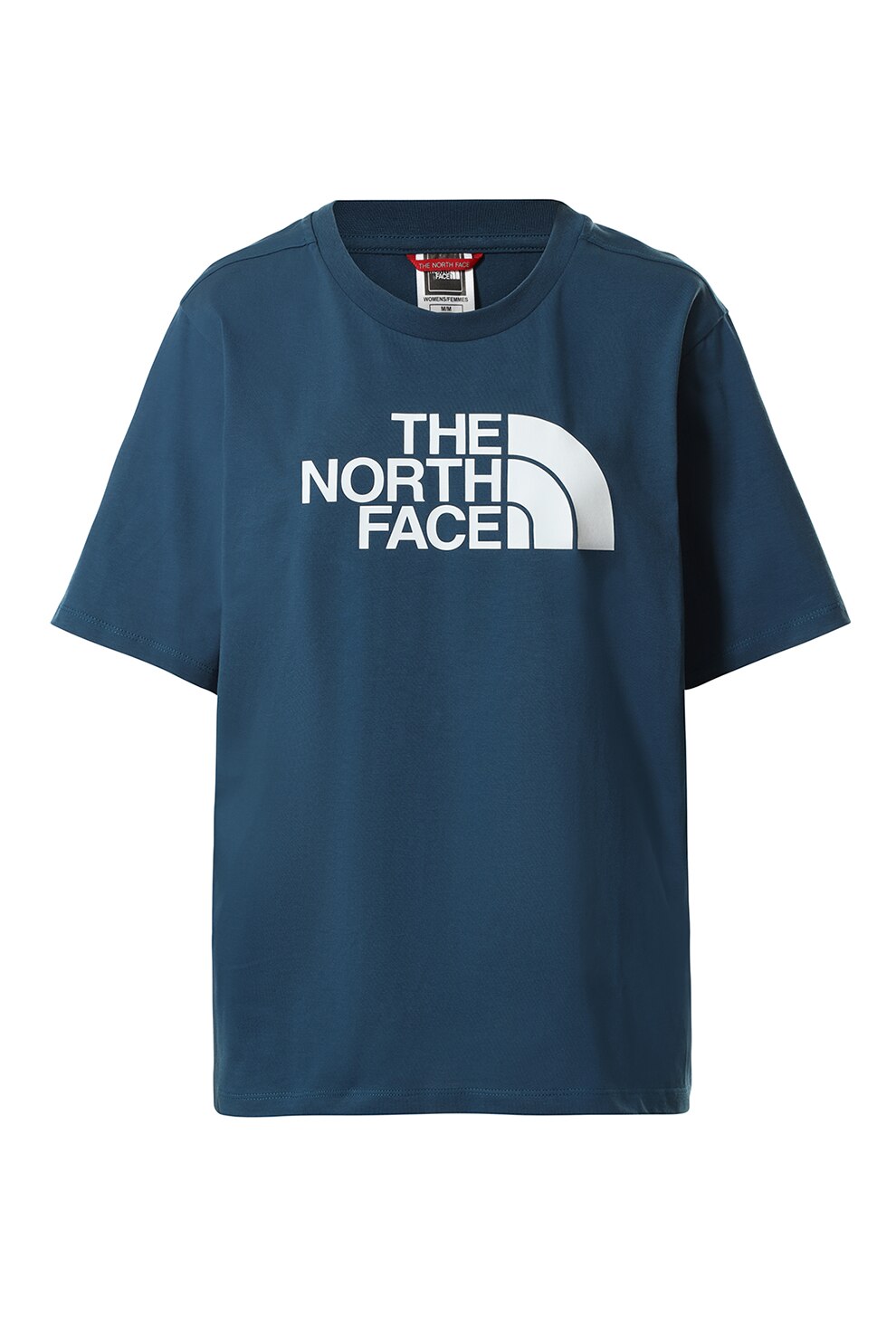The North Face, Tricou lejer cu imprimeu logo Easy, Albastru petrol/Alb