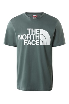 The North Face, Tricou cu imprimeu logo Standard, Gri/Alb
