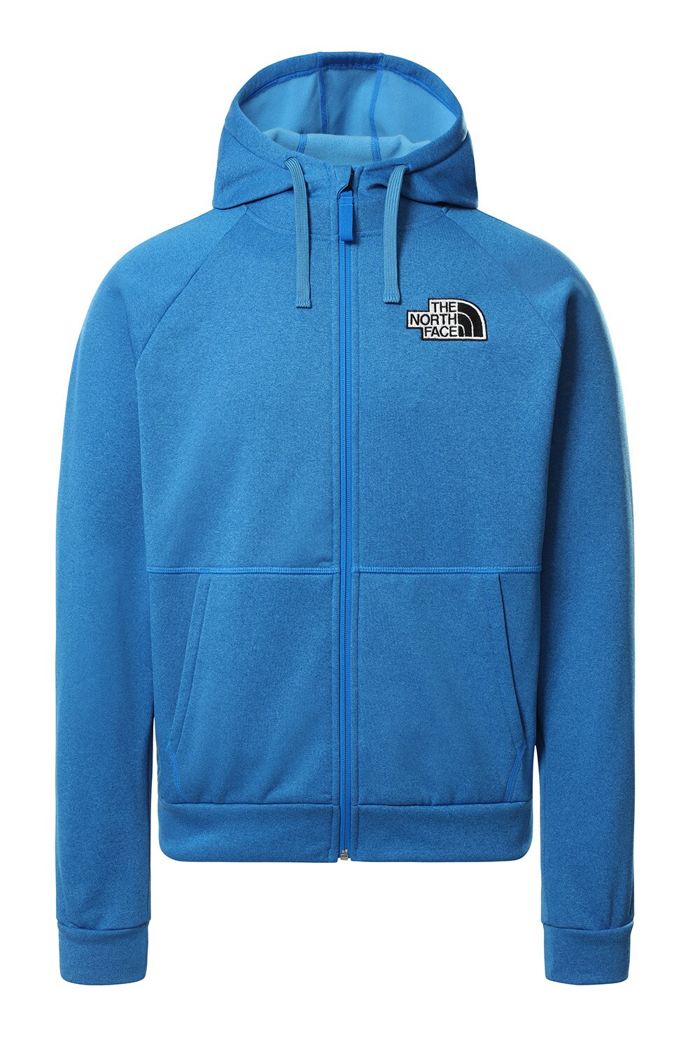 The North Face, Hanorac cu fermoar si maneci raglan Exploration, Albastru