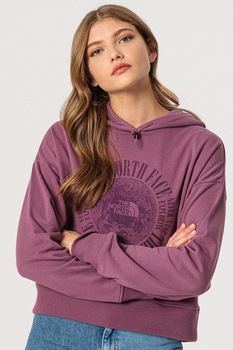 The North Face, Hanorac cu imprimeu logo Expedition, Violet prafuit The North Face, Hanorac cu imprimeu logo Expedition, Violet prafuit