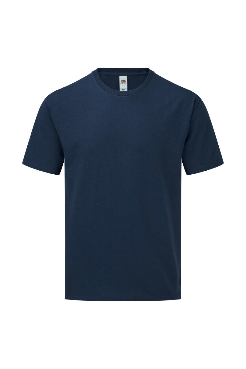 Tricou Fruit of the Loom Iconic, Bumbac, Bleumarin