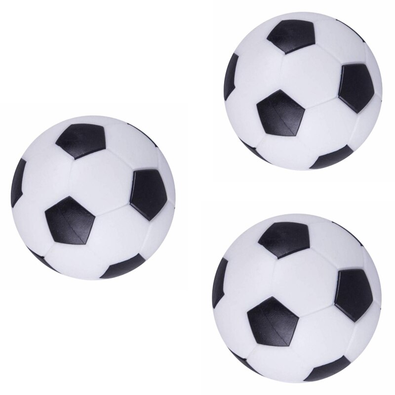Set 3 mingi pentru masa de foosball, SPARTAN, alb/negru